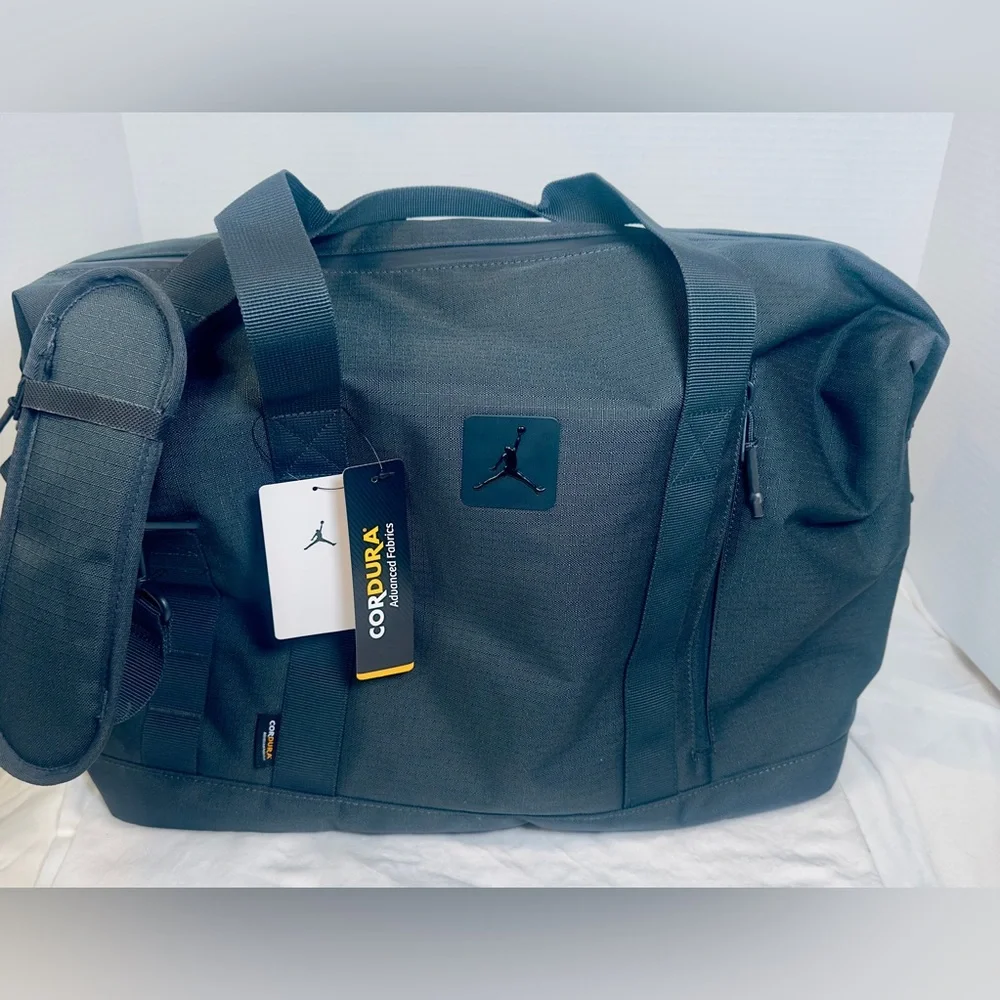 Jordan Cordura Franchise Duffle – Dark Smokey Gray with shoulder strap